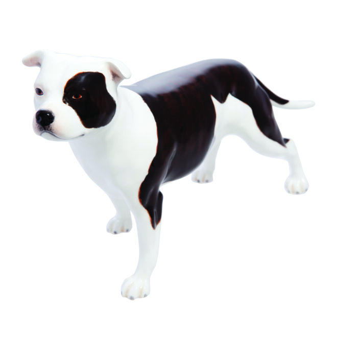 John Beswick - Staffy (Staffordshire bull terrier) Brown and white - JBCOD4.