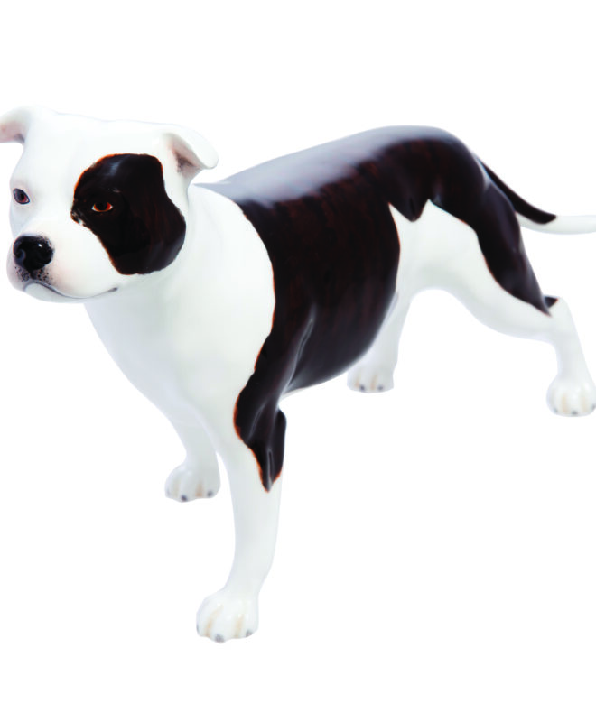 John Beswick - Staffy (Staffordshire bull terrier) Brown and white - JBCOD4.