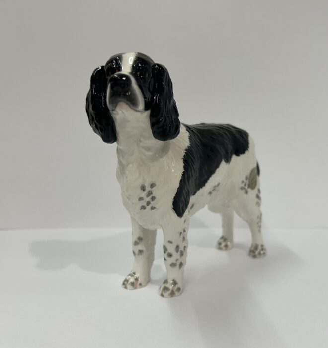 John Beswick - Springer Spaniel Black & White - JBD8OBW. - Image 3
